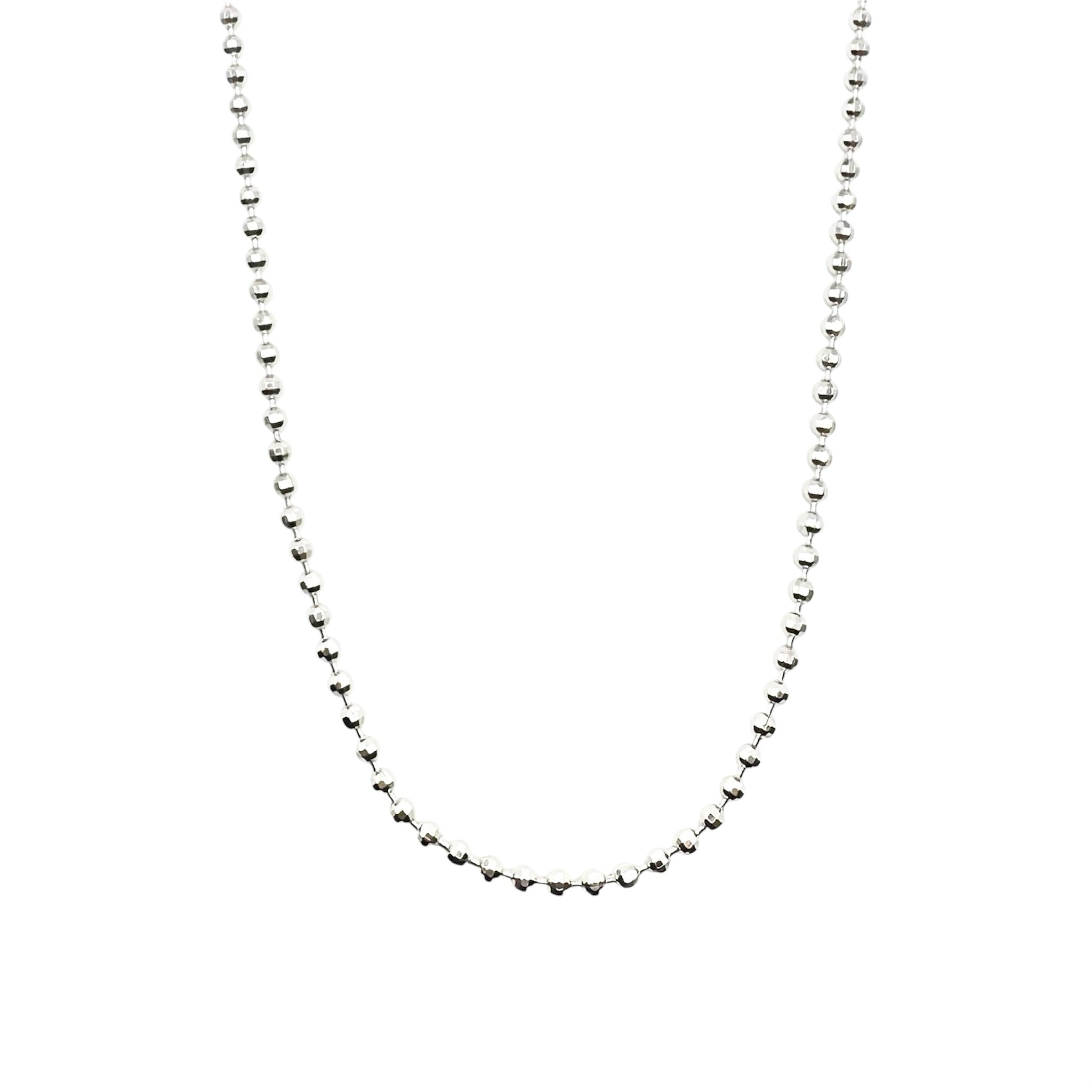Wasserdichte Kugelkette 2mm 40cm Silber