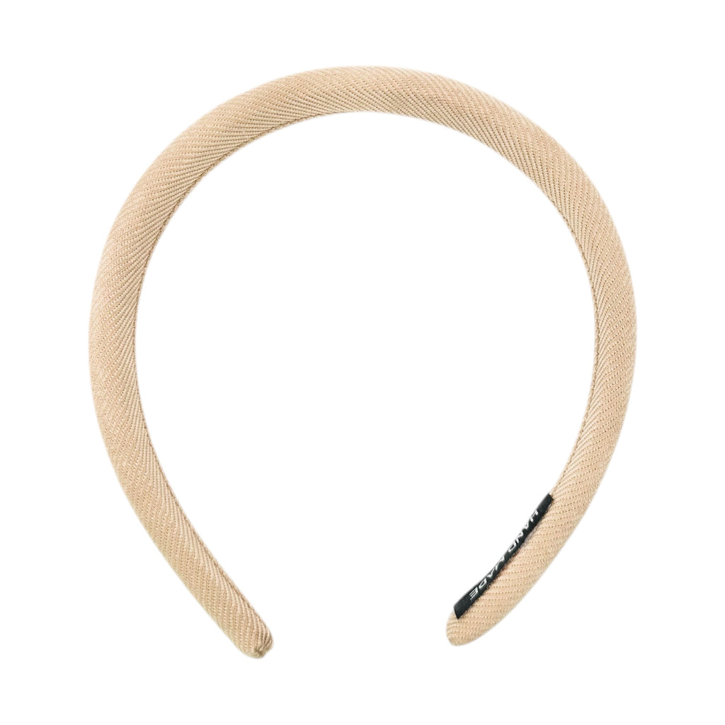 Haarreif Creme Gepolstert Cord 16mm