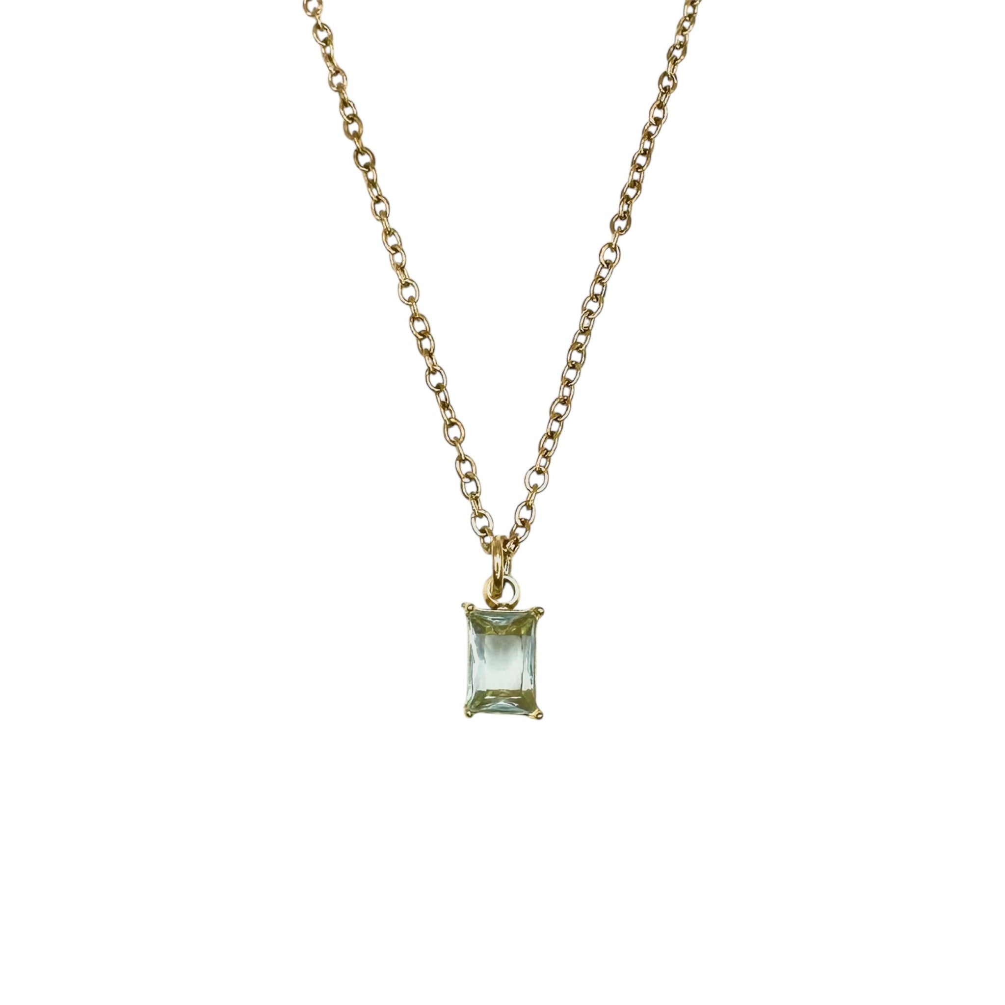 Wasserdichte Gliederkette mit Edelstein Goldfarbe