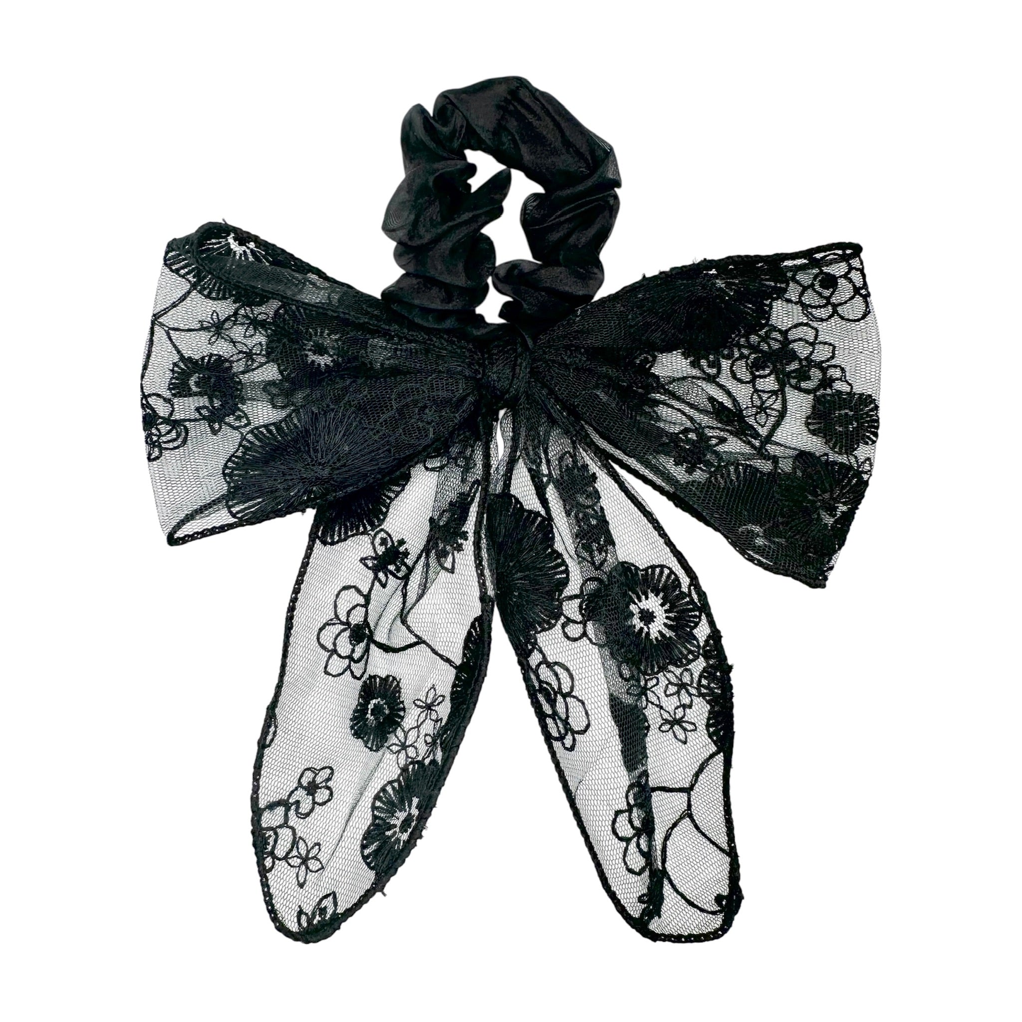 Scrunchie mit Spitzenschleife