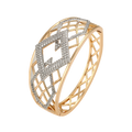 Wasserdichter Armreif mit Kristallen Goldfarbe