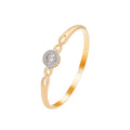 Wasserdichter Armreif mit Kristallen Goldfarbe