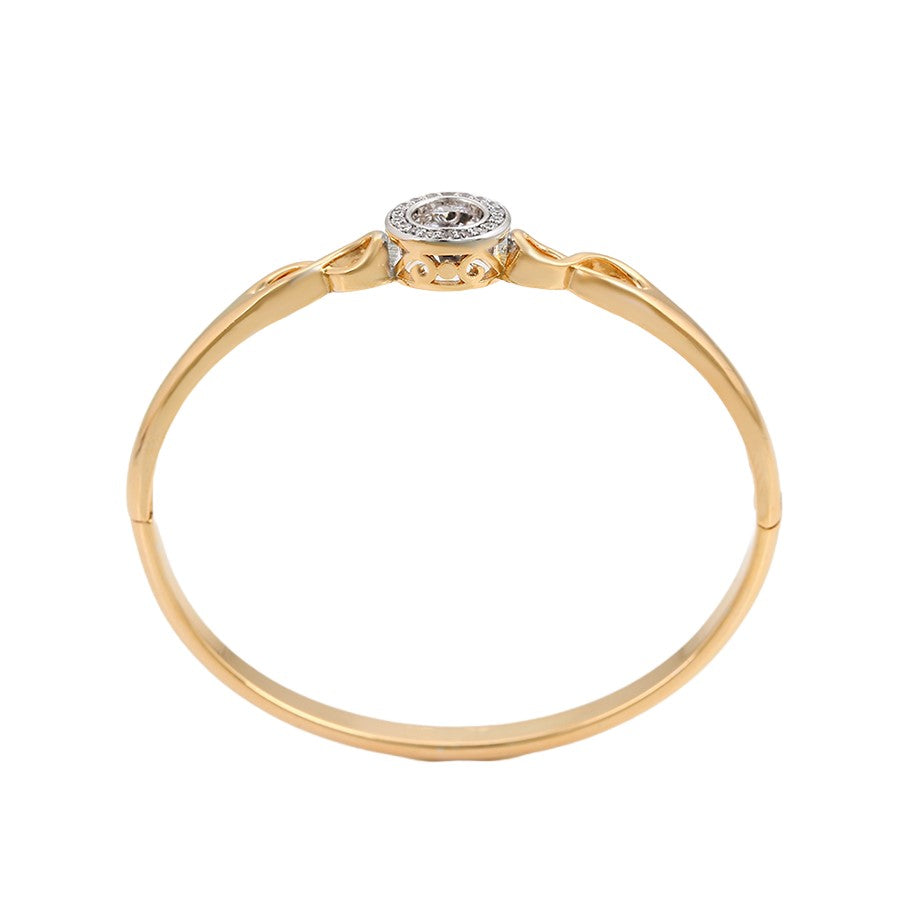 Wasserdichter Armreif mit Kristallen Goldfarbe