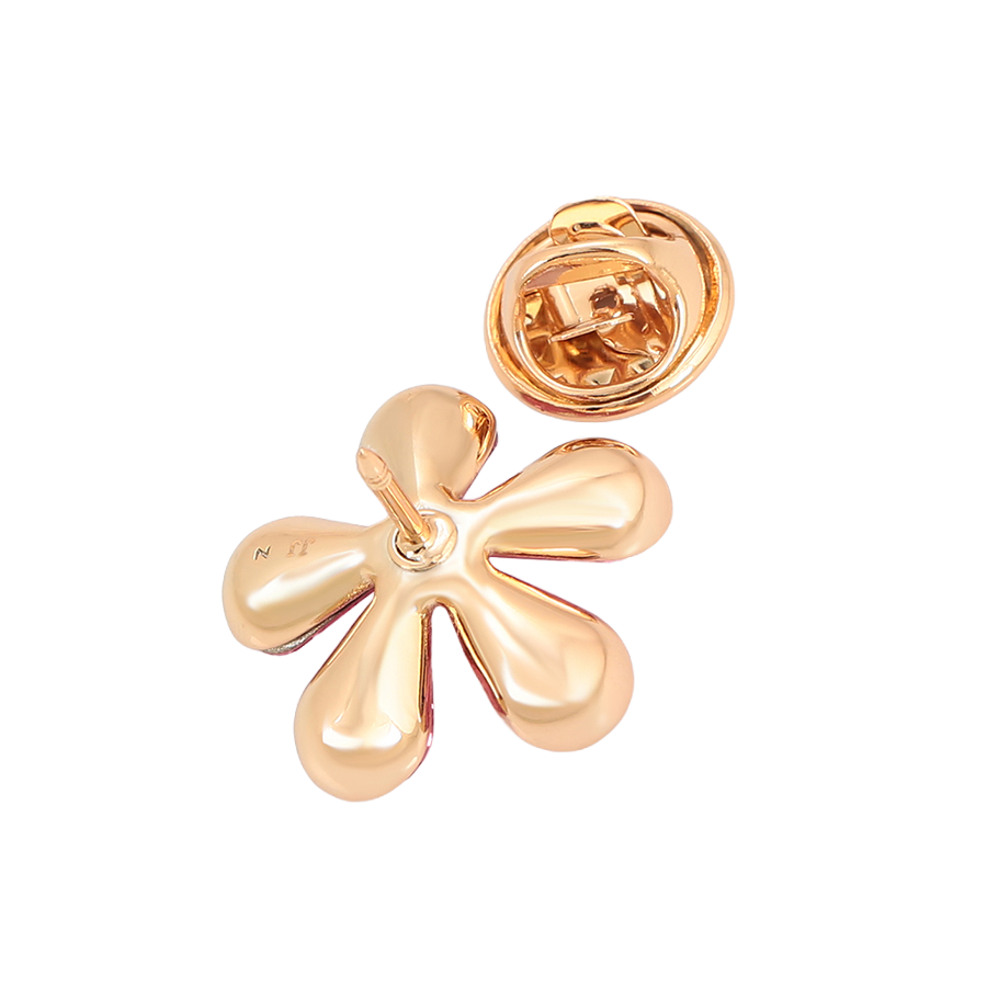 Wasserdichte Blumen-Brosche, goldfarben, 20mm x 20mm