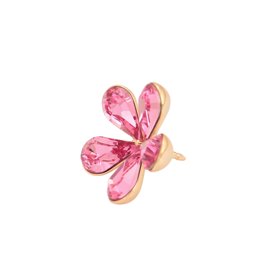 Wasserdichte Blumen-Brosche, goldfarben, 20mm x 20mm