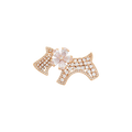 Wasserdichte Hund-Brosche, goldfarben