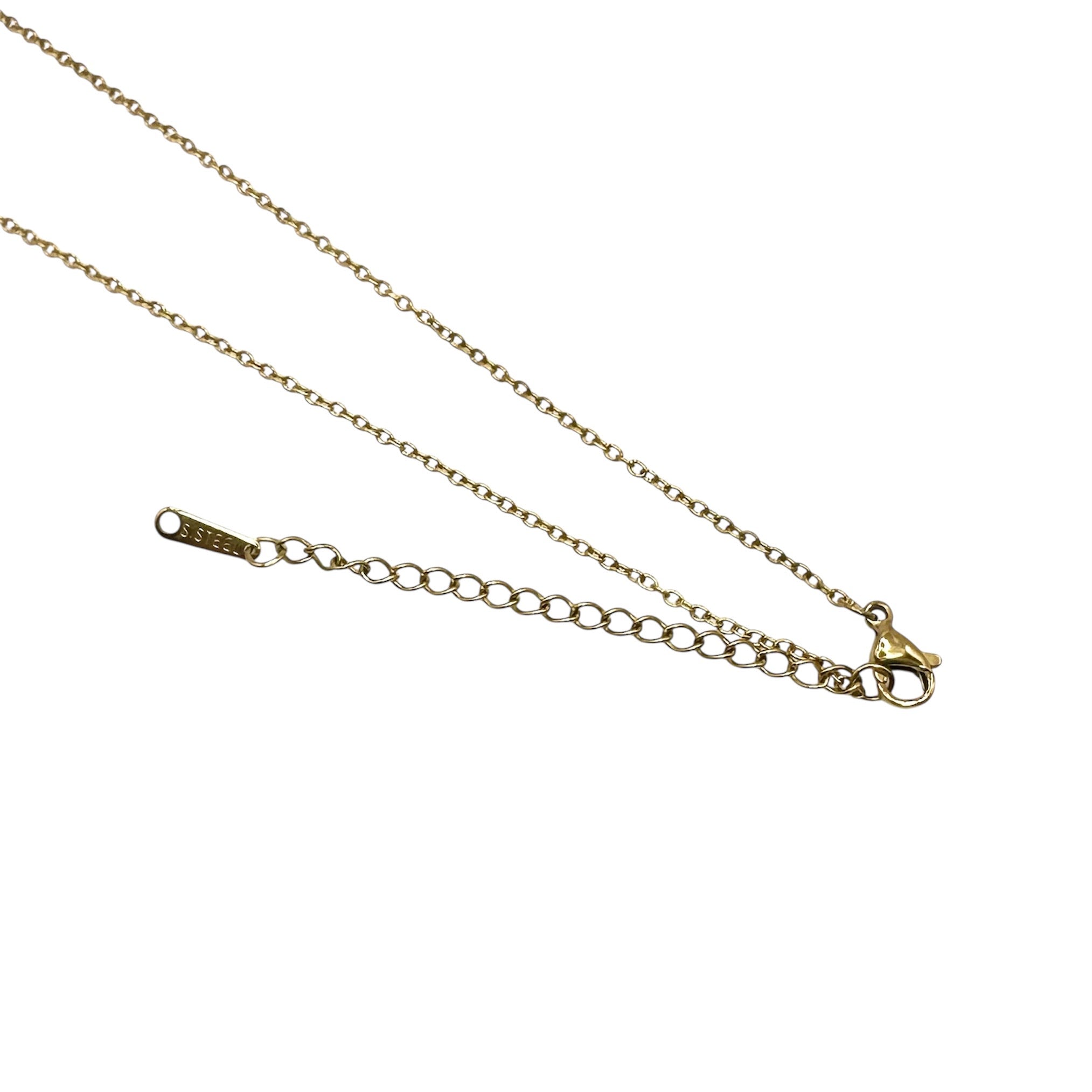 Wasserdichte Y-Kette mit Perlen Goldfarbe