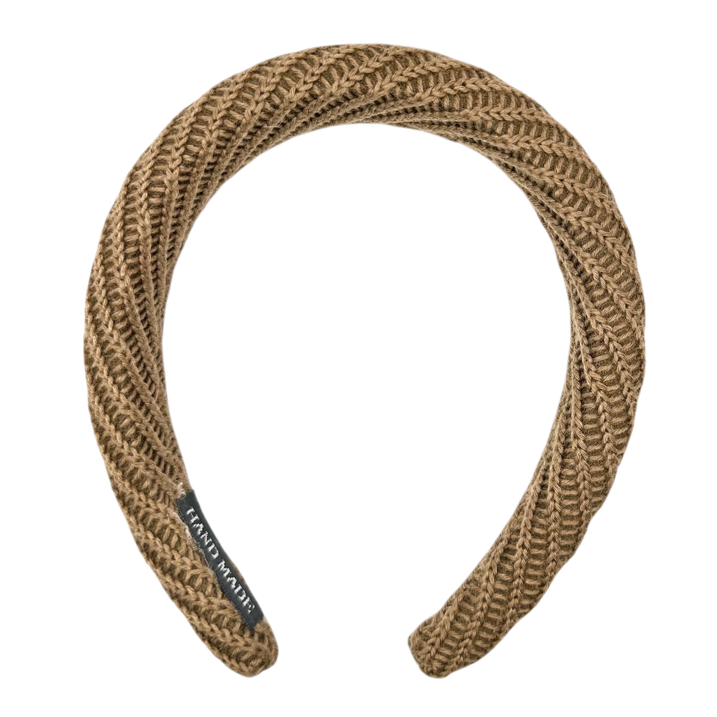 Haarreif Camel Gestrickt Gepolstert 32mm