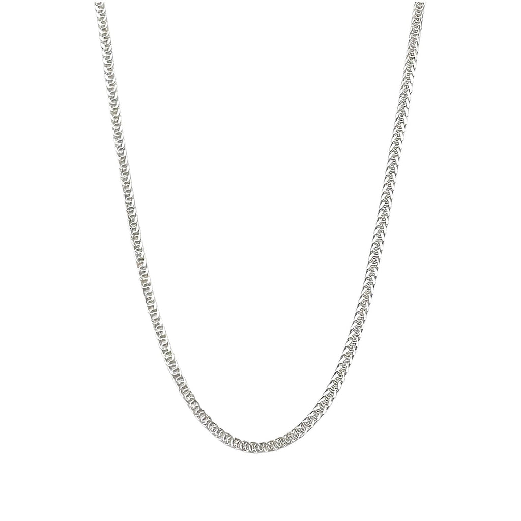 Wasserdichte Spiga-Weizenkette 2mm Silber