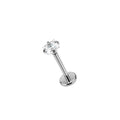 Titan Labret (Flat Back) CZ Princess Cut 1.2x8mm 3mm
