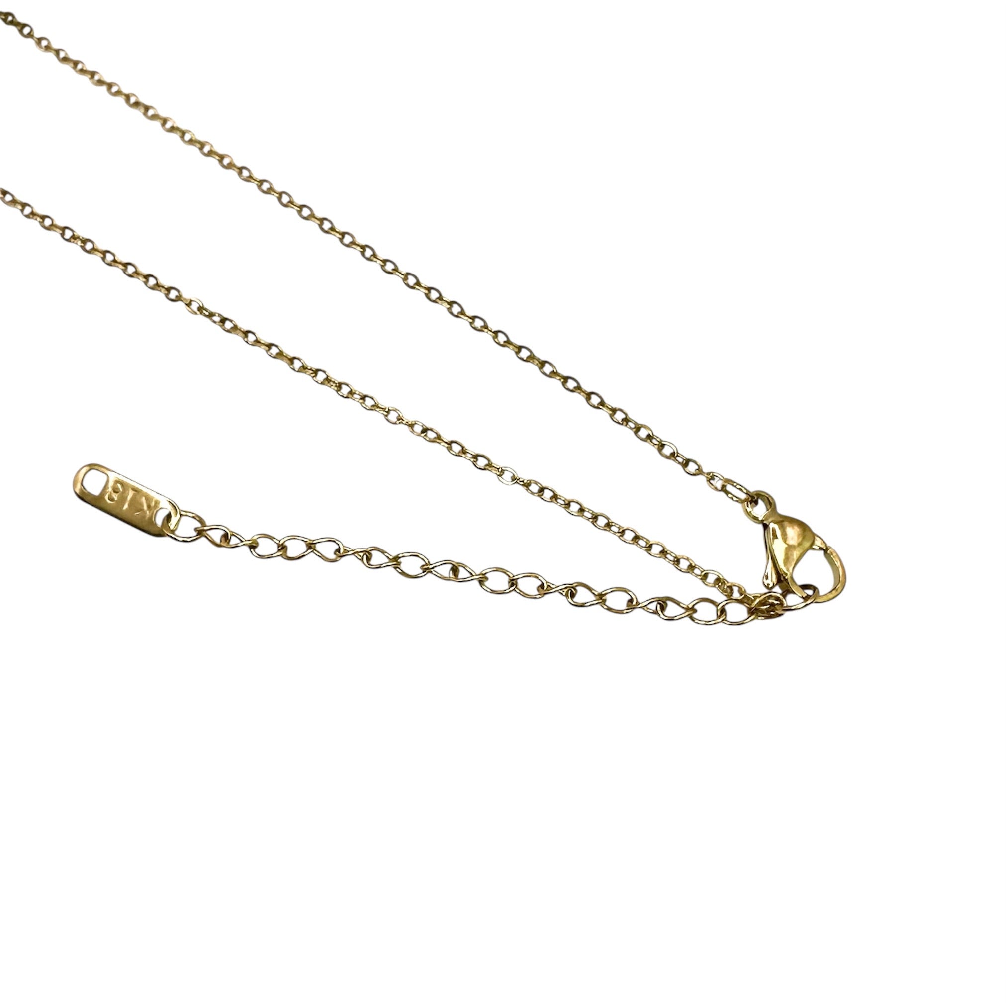 Wasserdichte Gliederkette mit Edelstein Goldfarbe