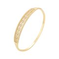 Wasserdichter Armreif mit Kristallen Goldfarbe