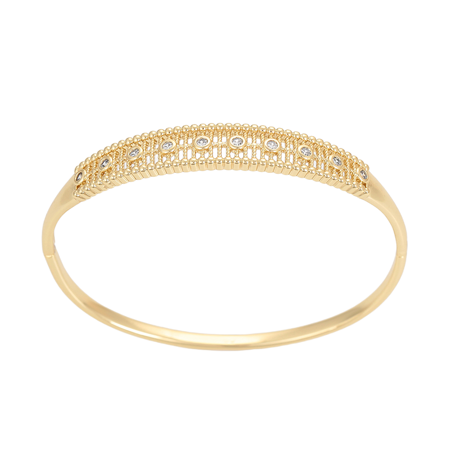 Wasserdichter Armreif mit Kristallen Goldfarbe