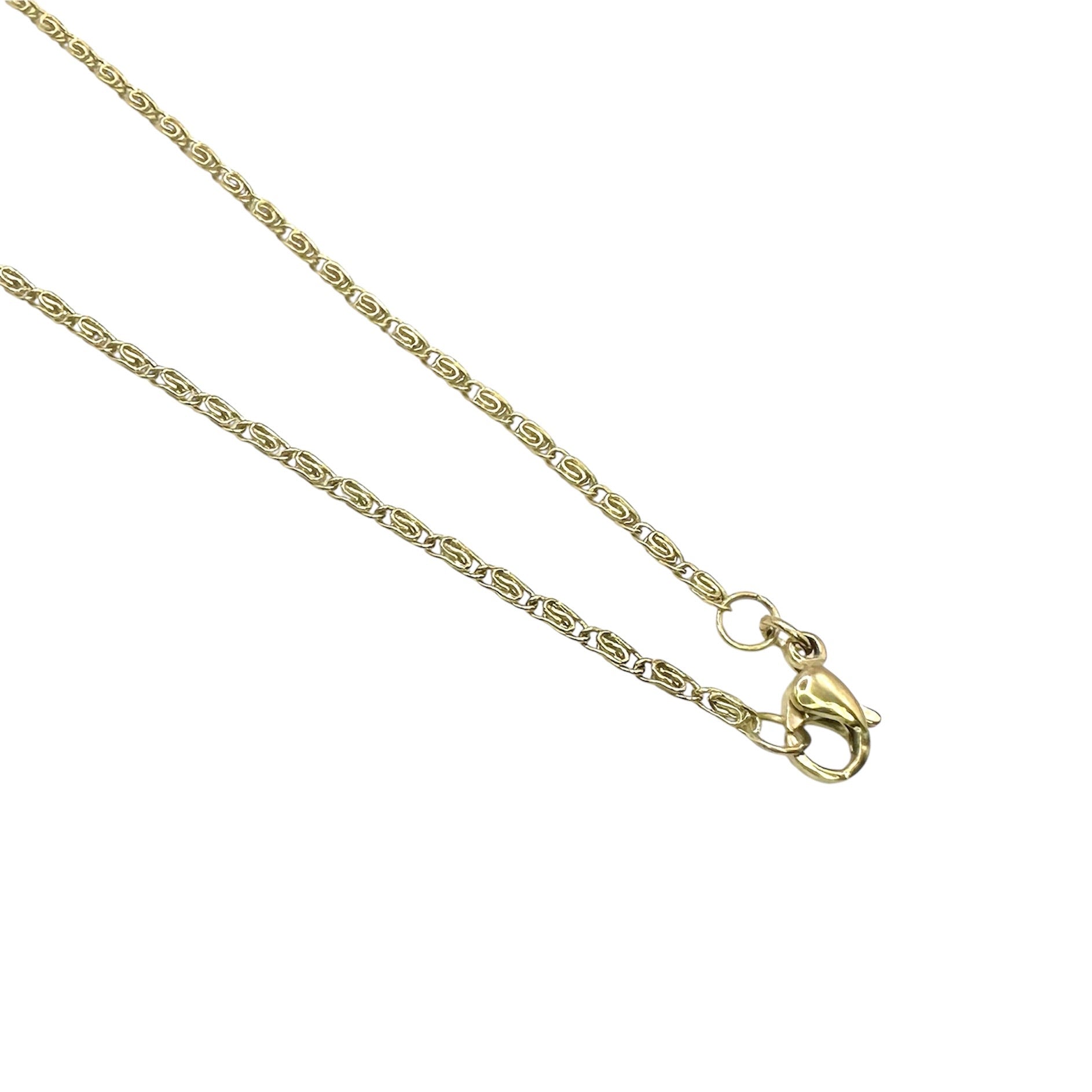 Wasserdichte Scroll-Glieder-Kette 2mm 46cm Gold