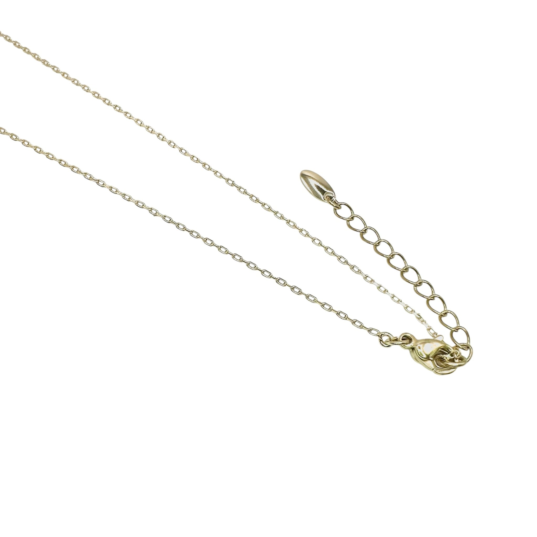 Wasserdichte Ankerkette Blatt Charm Kette Gold 50cm
