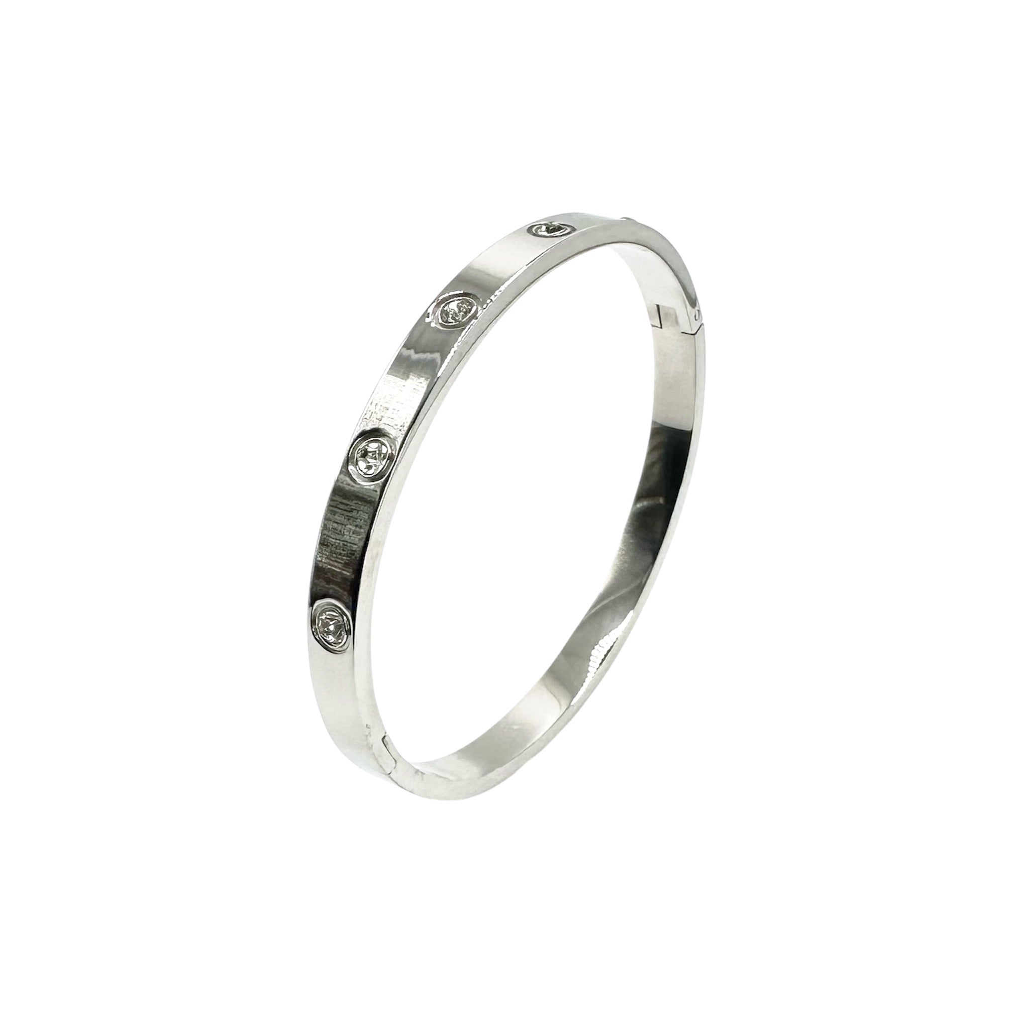 Wasserdichter Armreif mit Zirkonia