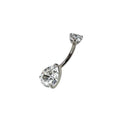 Titan Bauchnabelpiercing CZ Tropfen 1.6x10mm