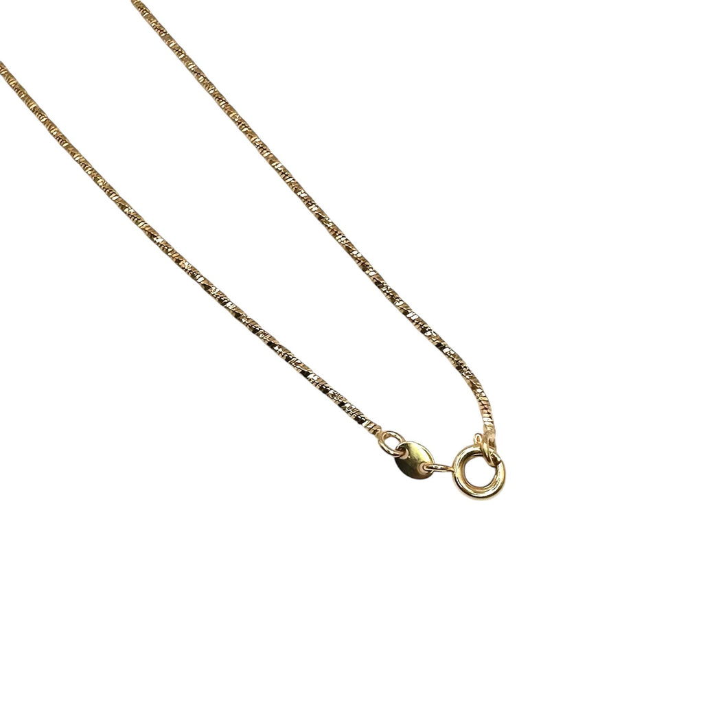 Wasserdichte geschwungene Kreuz-Halskette mit Zirkonia-Pavé Gold