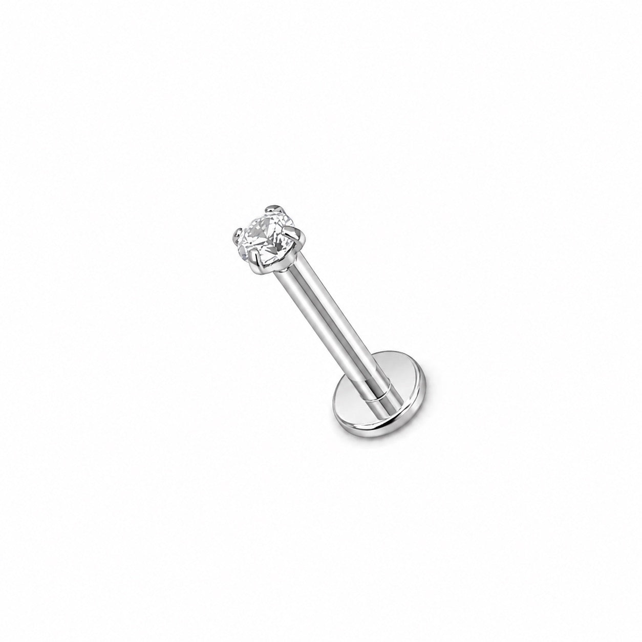 Titan Labret (Flat Back) CZ 1.2x8mm 2mm