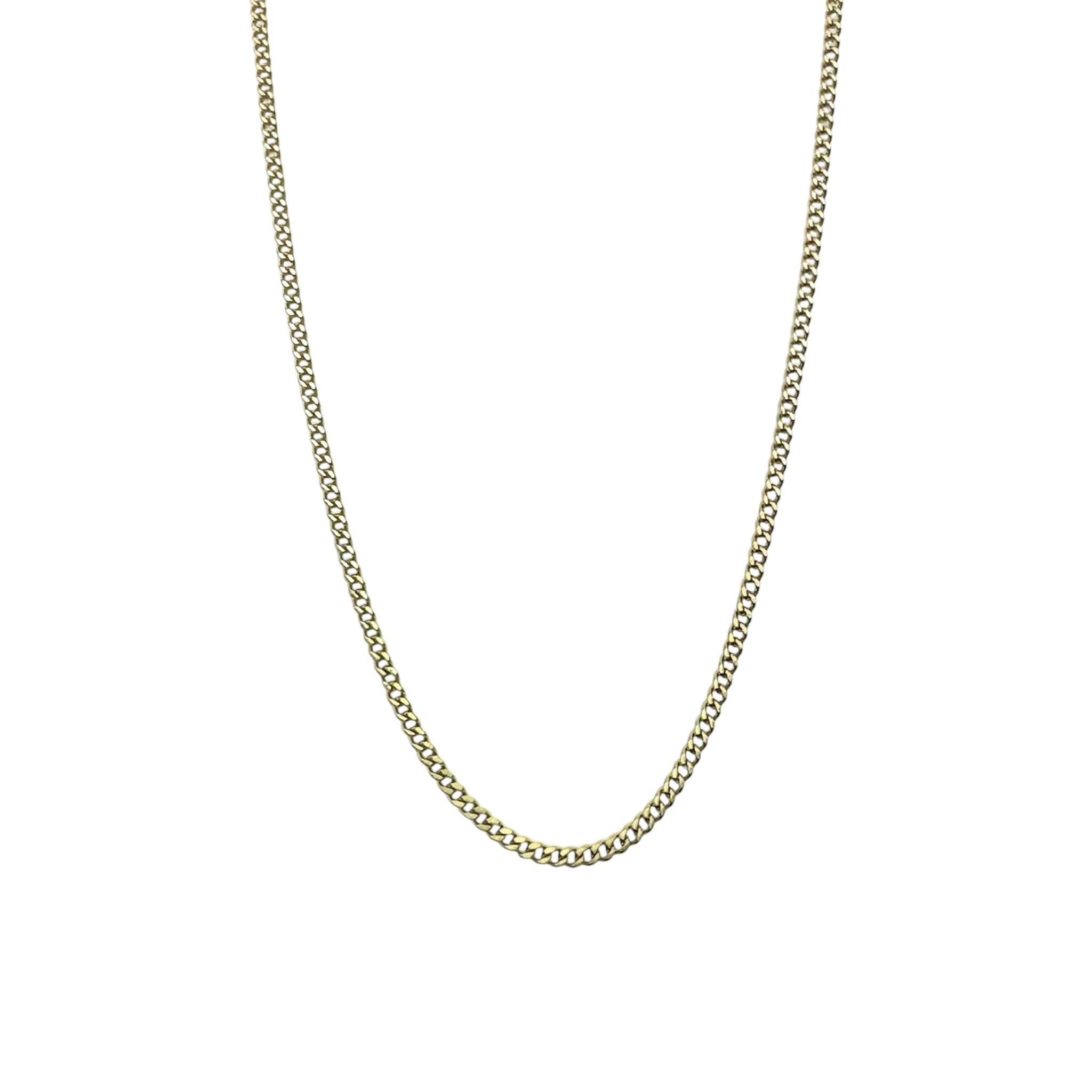 Wasserdichte Panzerkette Curb Chain 1,8mm 45cm Gold