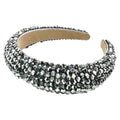 Haarreif Silber Kristall Perlen Glamour 35mm