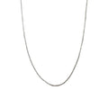 Wasserdichte Venezianer-Kastenkette 1mm Silber