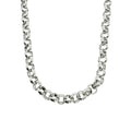 Waterproof Necklace Silver Color 60cm Length 9mm Wide Anchor Chain