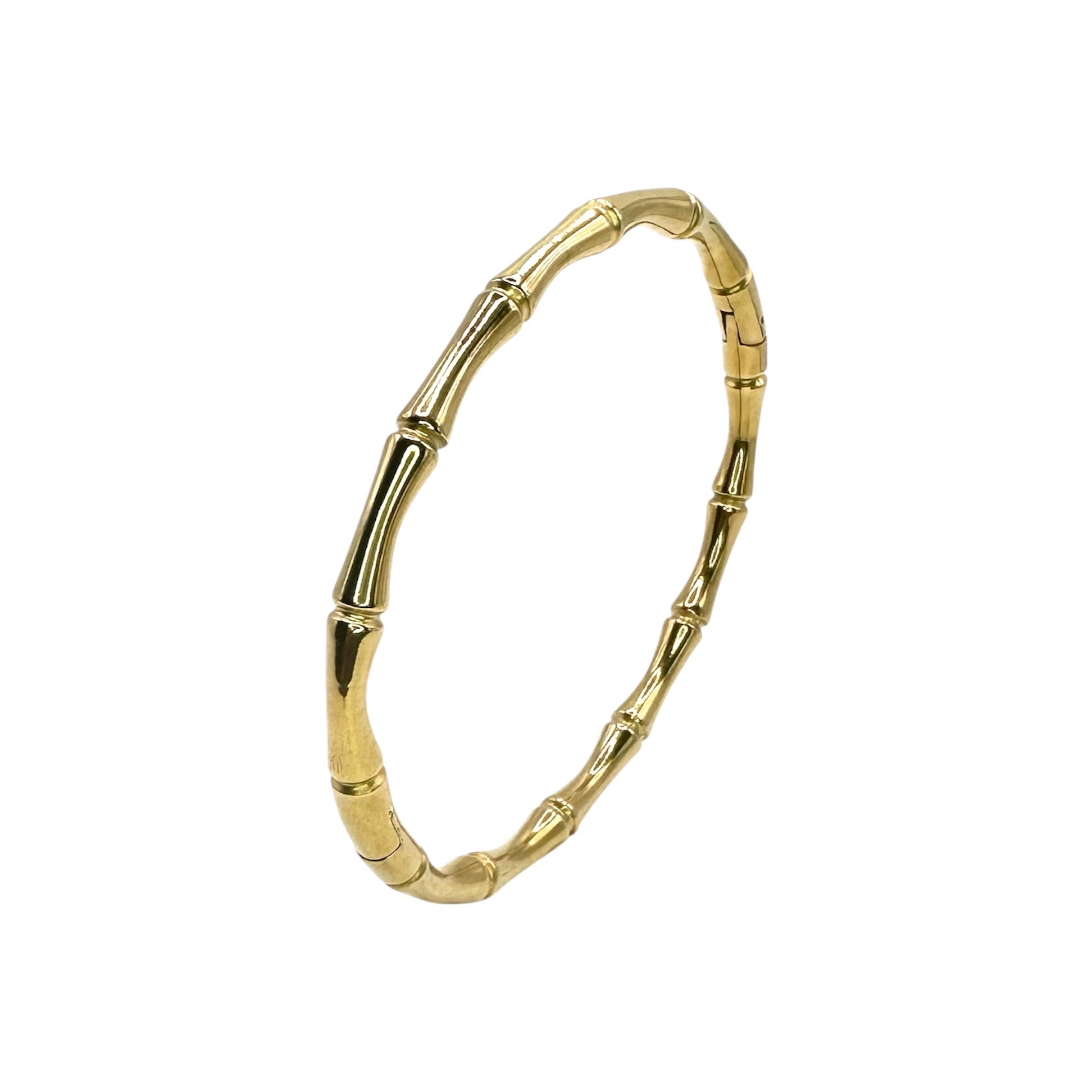 Wasserdichtes Bambus-Bangle Armreif Gold