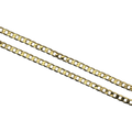 Wasserdichte Panzerkette-Halskette Goldfarbe