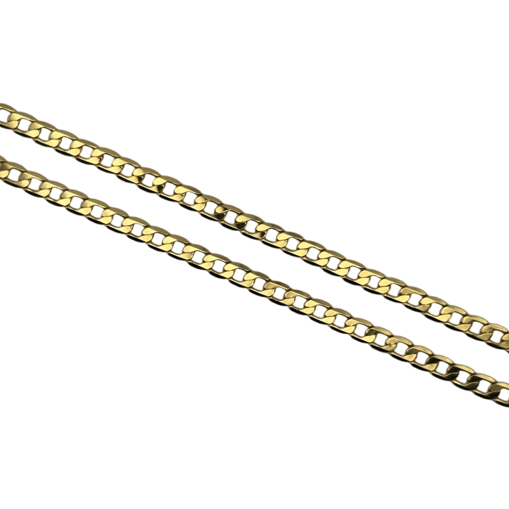 Wasserdichte Panzerkette-Halskette Goldfarbe
