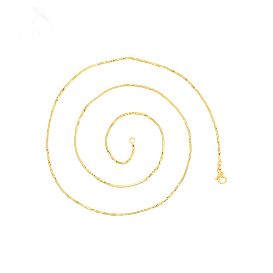 Wasserdichte Schlangenkette-Halskette Goldfarbe