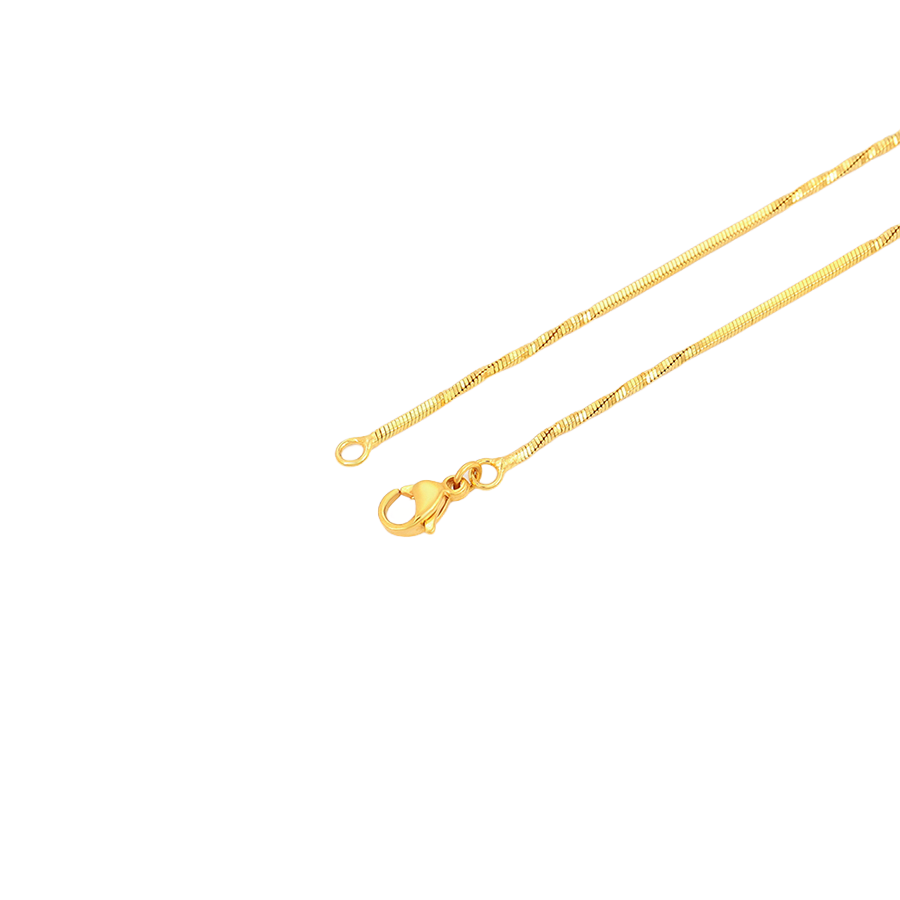 Wasserdichte Schlangenkette-Halskette Goldfarbe