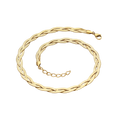 Waterproof Necklace Gold Tone 42cm Length 7mm Braided
