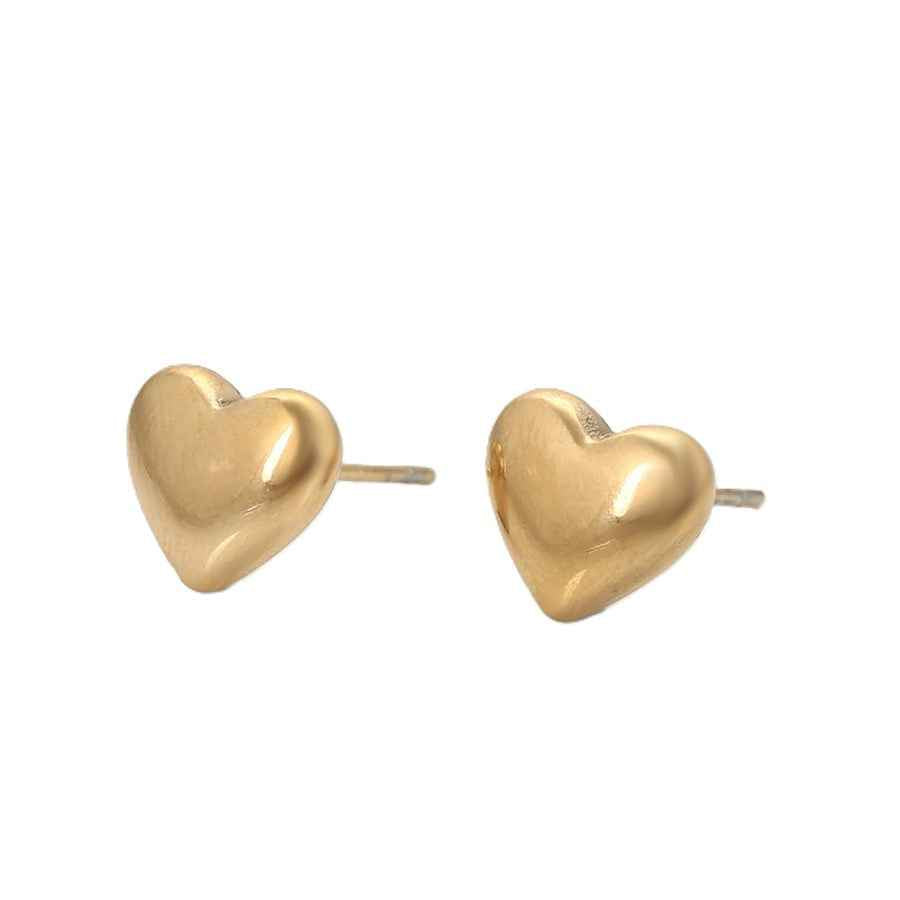 Wasserdichte, Elegante Herzohrringe in goldfarbener 14K Ausführung