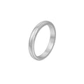 Wasserdichter klassischer Ring, silberfarben, Größe 8