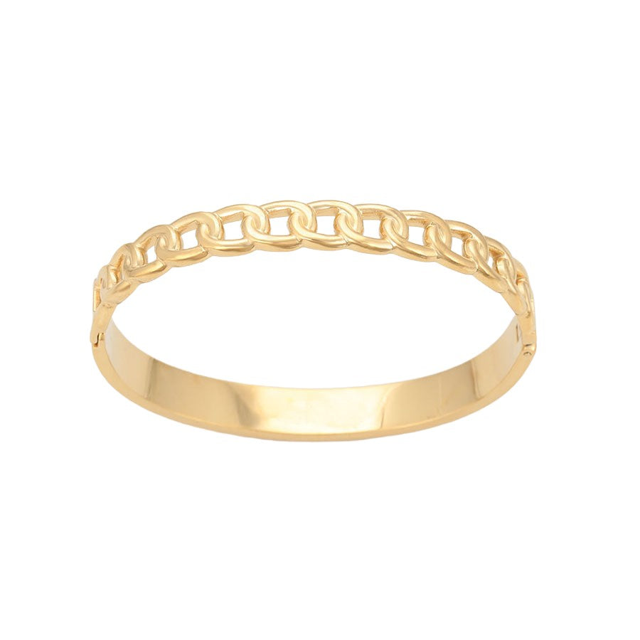 Wasserdichter Armreif mit Ketten-Motiv Goldfarbe