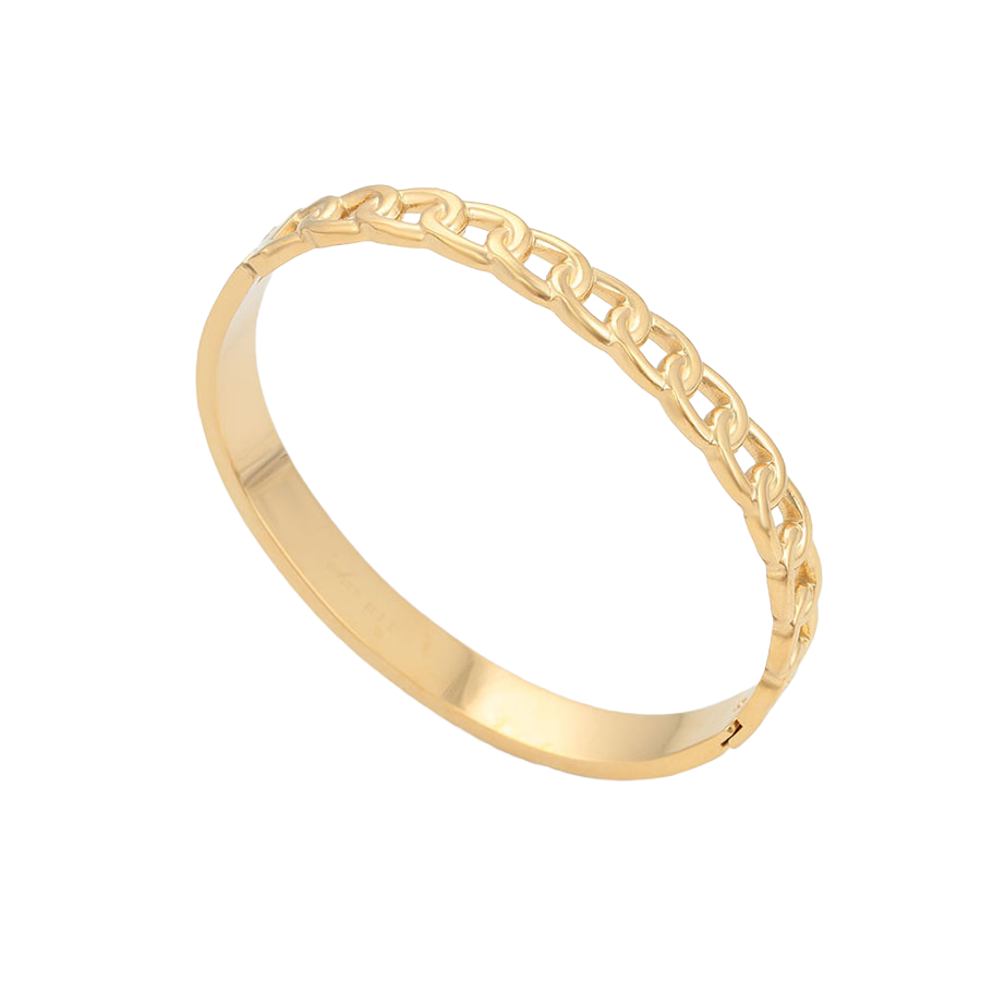 Wasserdichter Armreif mit Ketten-Motiv Goldfarbe