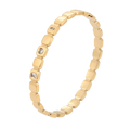 Wasserdichter Armreif mit Kristallen Goldfarbe