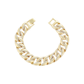 Wasserdichtes Armband mit Kristallen Goldfarbe