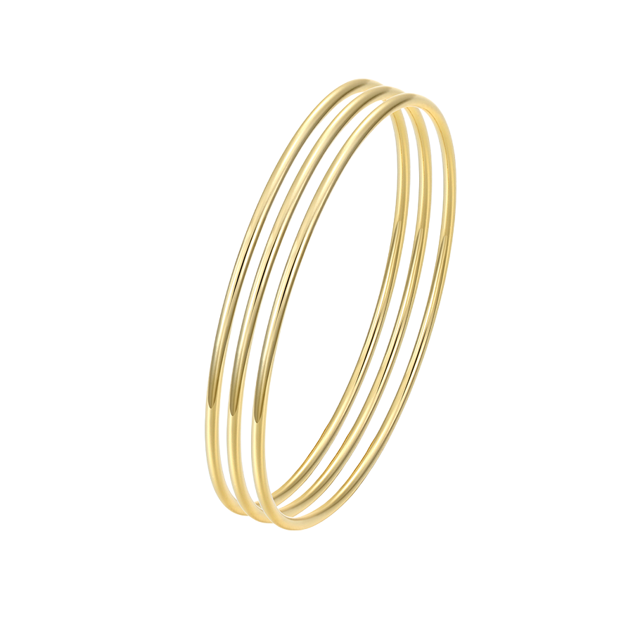 Wasserdichtes Armreif-Set Goldfarbe 65mm