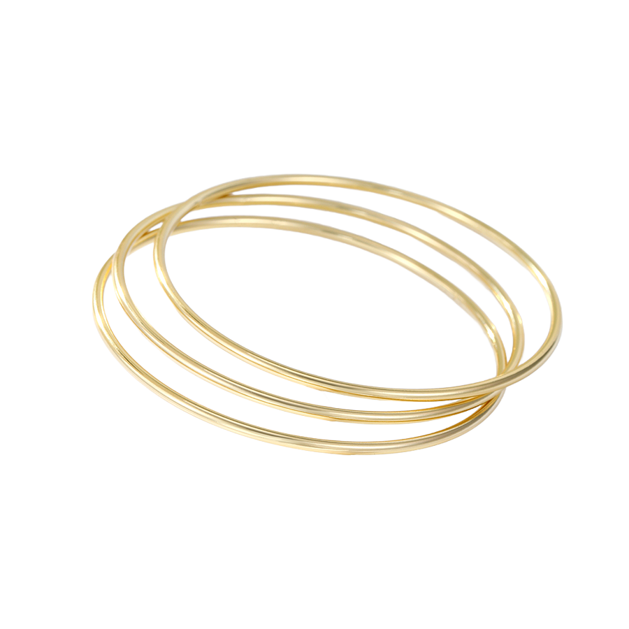 Wasserdichtes Armreif-Set Goldfarbe 65mm