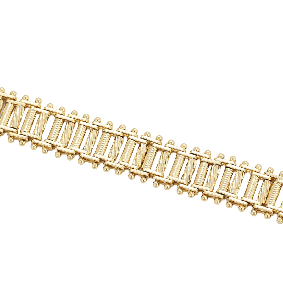 Wasserdichtes Armband mit Laserfacetten Goldfarbe