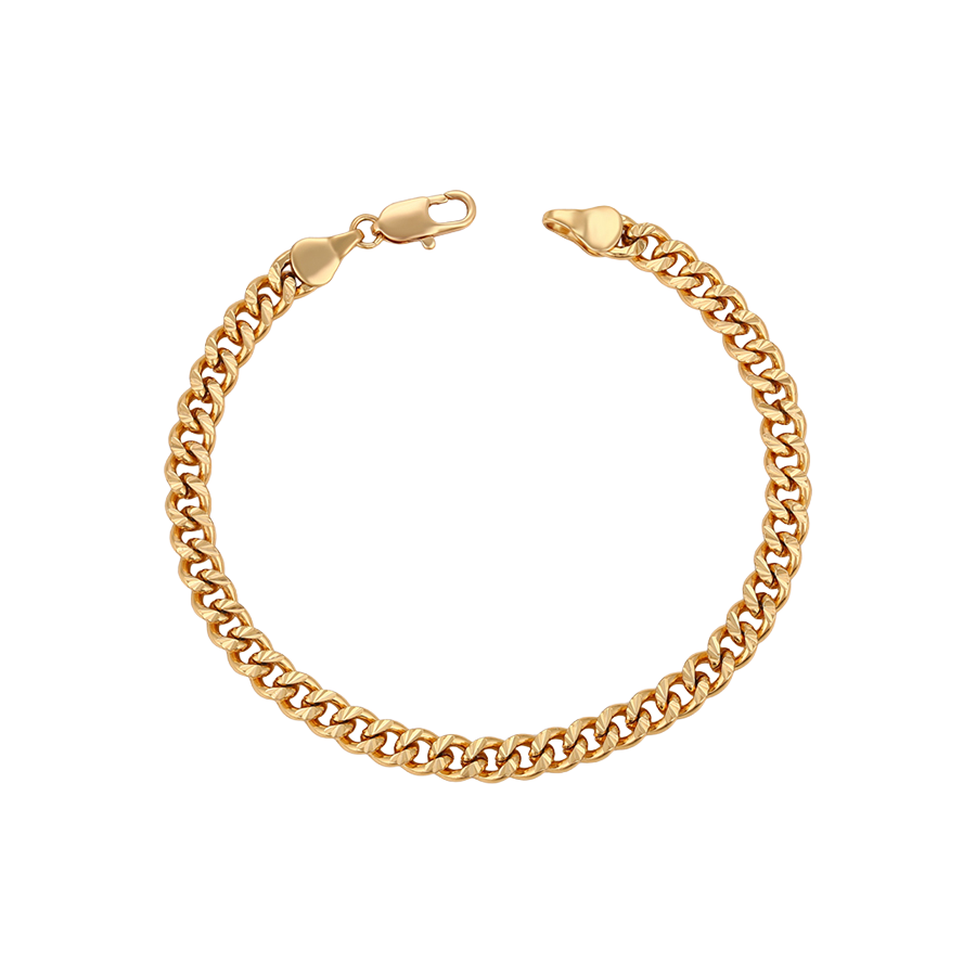 Wasserdichtes Armband Panzerkette Goldfarbe