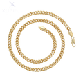Waterproof Necklace Gold Tone 55cm Length 6mm Wide Twisted Cuban Chain