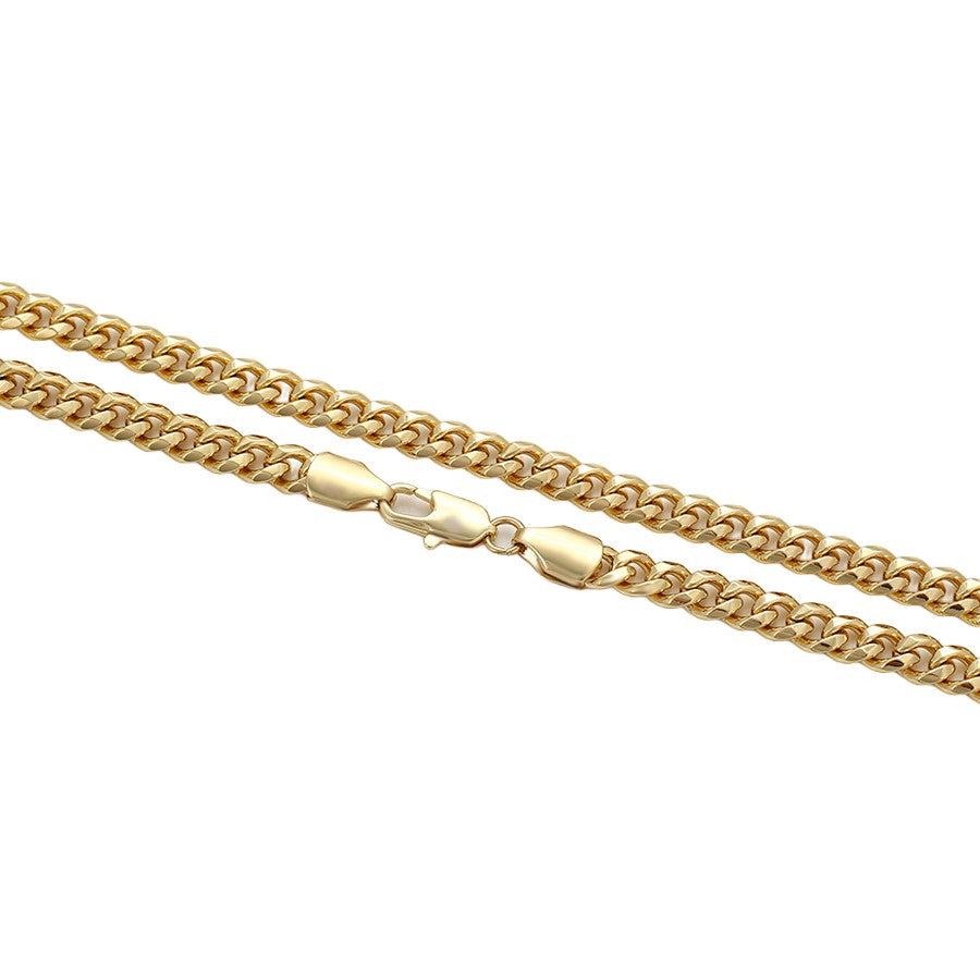 Waterproof Necklace Gold Tone 55cm Length 6mm Wide Twisted Cuban Chain