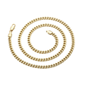 Waterproof Necklace Gold Tone 60cm Length 5mm Wide Cuban Chain