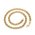 Wasserdichte Panzerkette-Halskette Goldfarbe