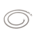 Wasserdichte Panzerkette-Halskette, silberfarben, 45cm