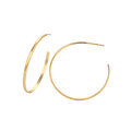 Wasserdichte Creolen, goldfarben, 40mm x 2mm