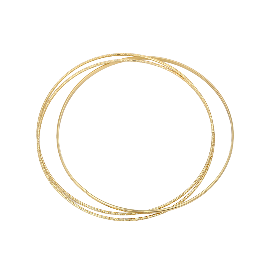 Wasserdichtes Armreif-Set Goldfarbe 65mm 3 Stück